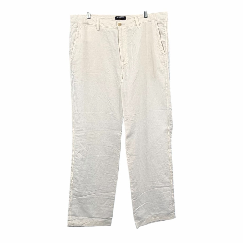Nautica Men's White Chino Pants